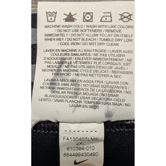 Nike Pro Combat Mens Dri-Fit 3/4 Length Black Compression Leggings Size 2XL - Picture 3 of 7